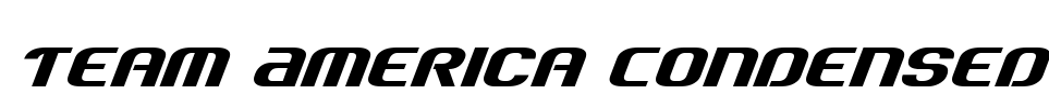Team America Condensed Font Image