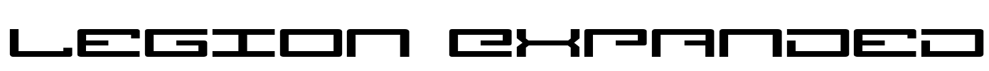 Legion Expanded Font Image