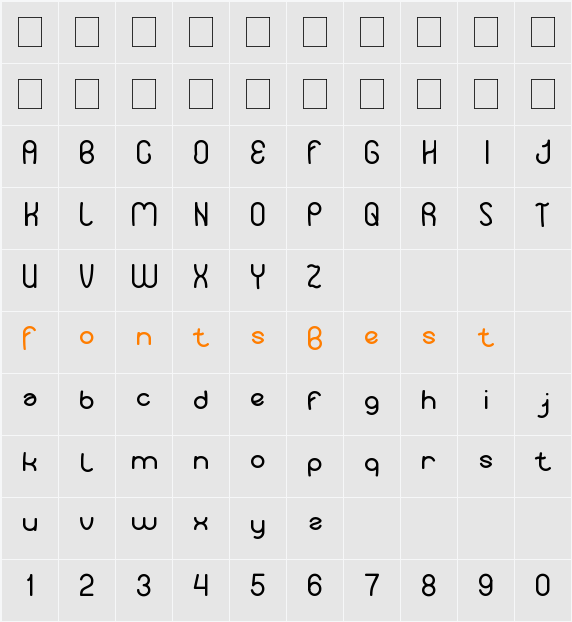 Your Smile Character Map