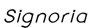 Signoria Font Image