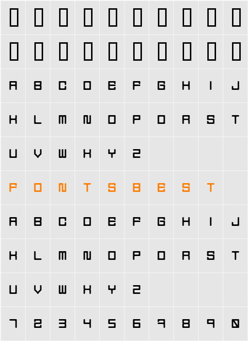 Holodeck 5 Character Map