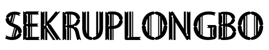 Sekruplongbo Font Image