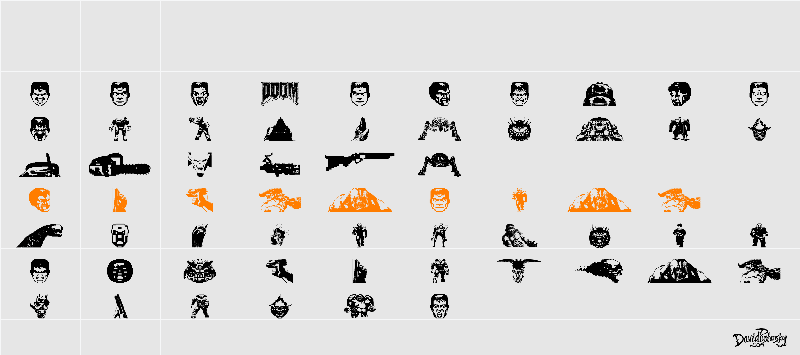 Doom And Gloom Character Map