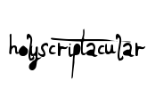 HolyScriptacular Font Image