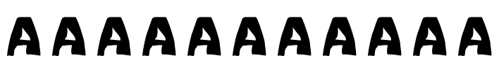 mano alzada Font Image