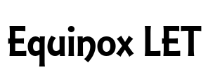 Equinox LET Font Image