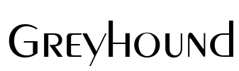 Greyhound Font Image