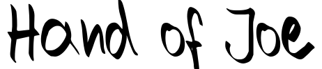 Hand of Joe Font Image