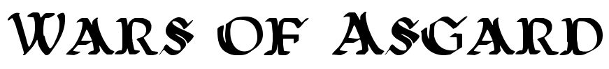 Wars of Asgard Font Image