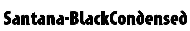 Santana-BlackCondensed Font Image