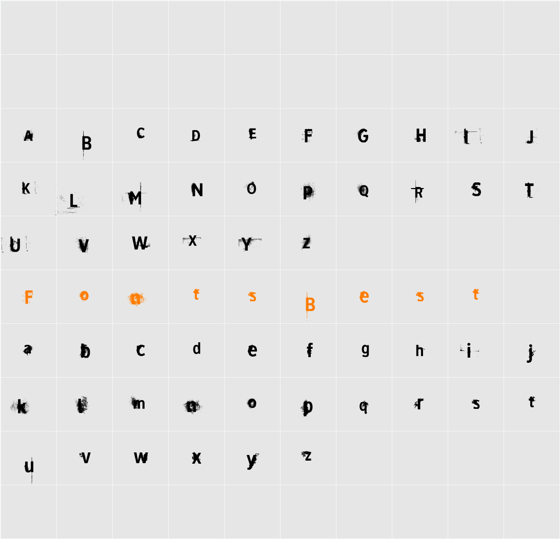 vtks dirty 2 Character Map