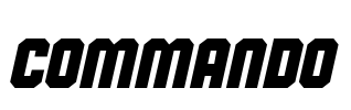 Commando Font Image