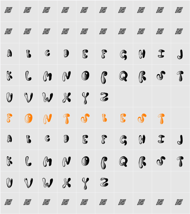 SpringDance Character Map