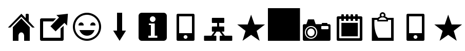 Heydings Icons Font Image