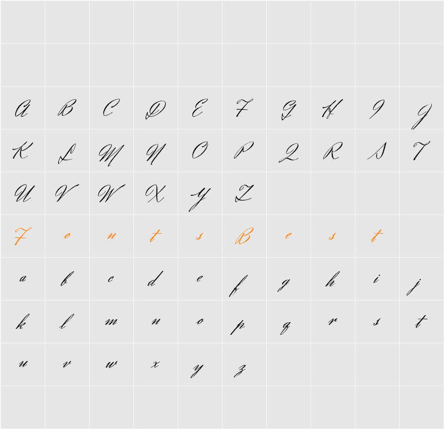 Eliensee Character Map