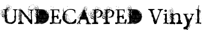 UNDECAPPED Vinyl Font Image