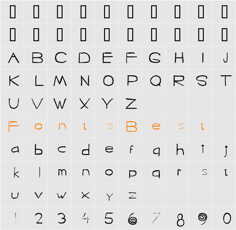 Jagular Character Map