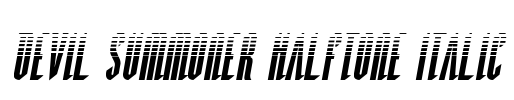 Devil Summoner Halftone Italic