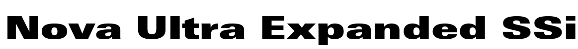 Nova Ultra Expanded SSi Font Image