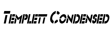 Templett Condensed Font Image