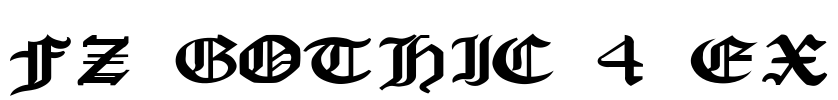 FZ GOTHIC 4 EX Font Image