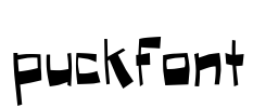 Puckfont Font Image