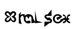Oral sex Font Image