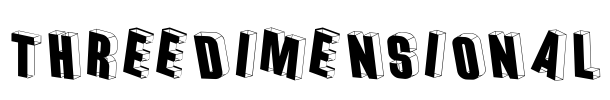 Threedimensional Font Image