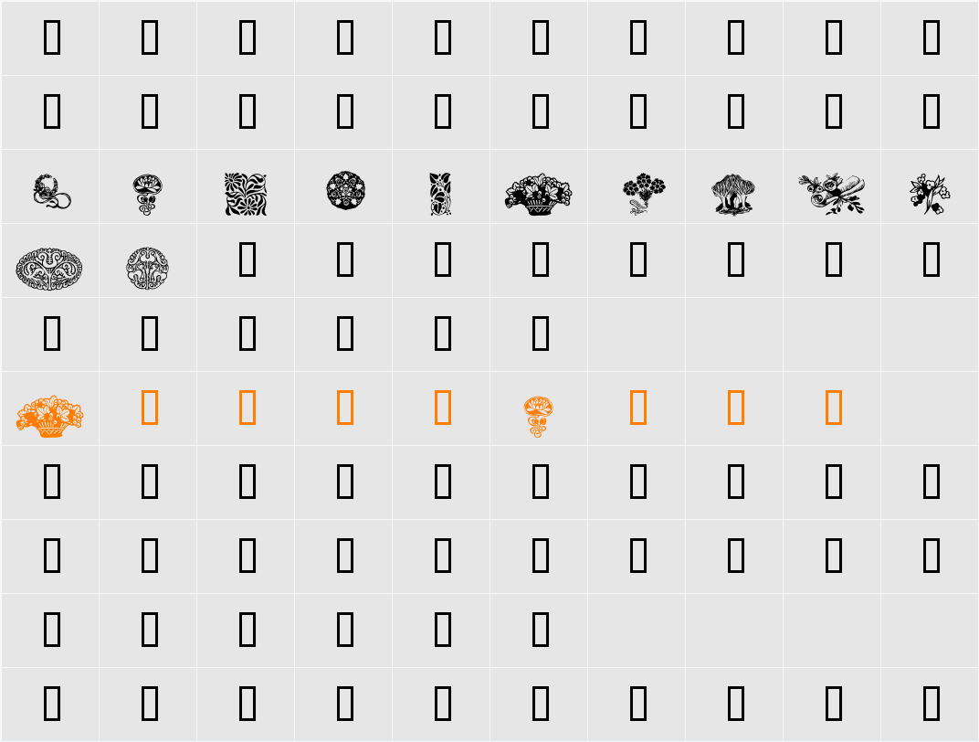Design5 Character Map