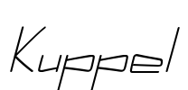 Kuppel Font Image
