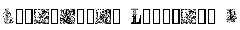 Ornamental Initials L Font Image