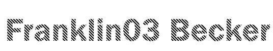 Franklin03 Becker Font Image