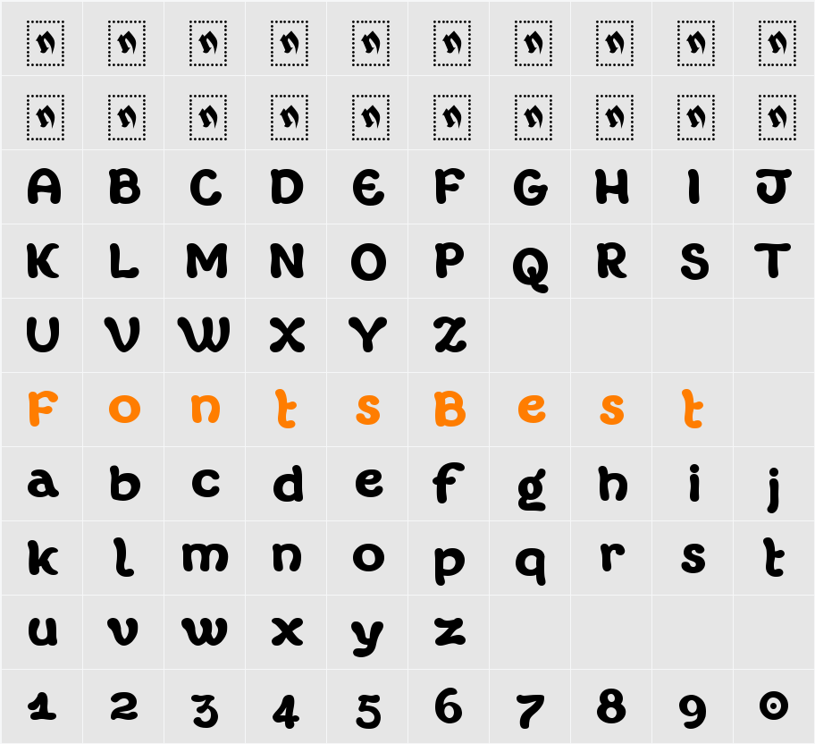 Margot Xtrafette Character Map