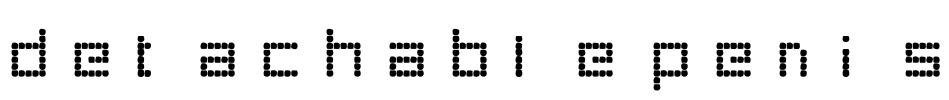 detachable penis Font Image