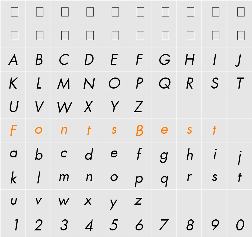 Kudos Book SSi Character Map