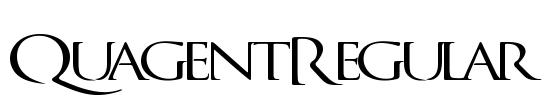 QuagentRegular Font Image