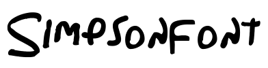 Simpsonfont Font Image