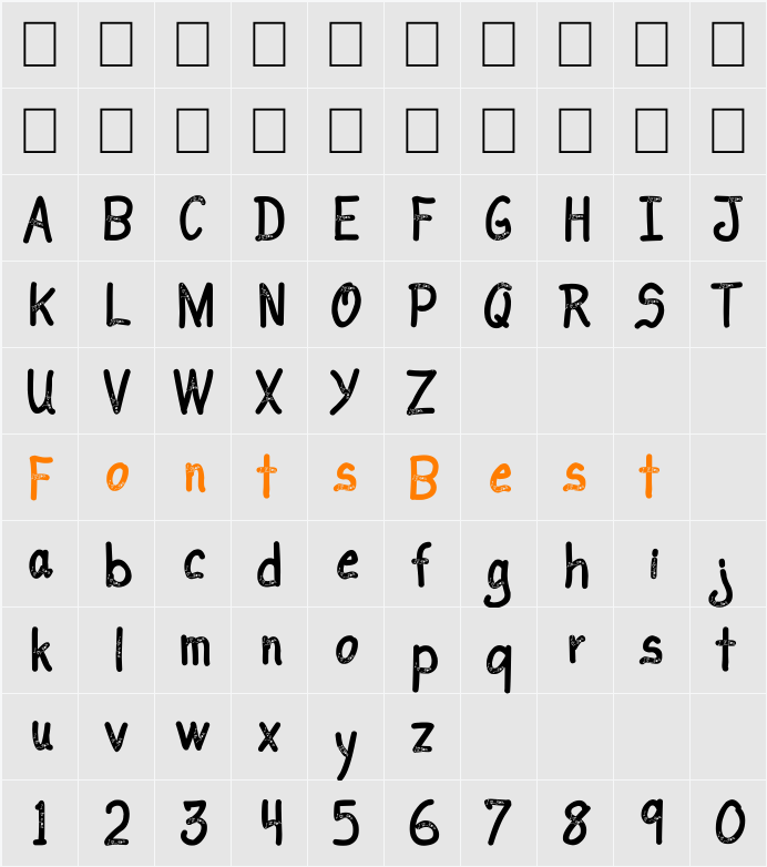 I love you 3 Character Map