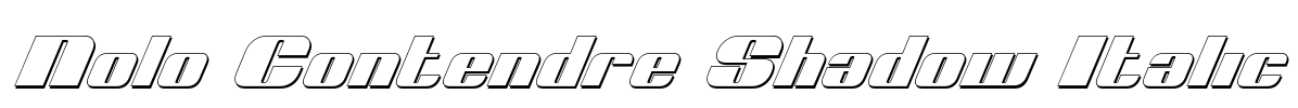 Nolo Contendre Shadow Italic