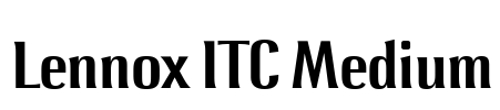 Lennox ITC Medium Font Image