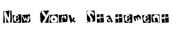New York Statement Font Image