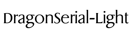 DragonSerial-Light Font Image