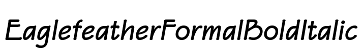 EaglefeatherFormalBoldItalic