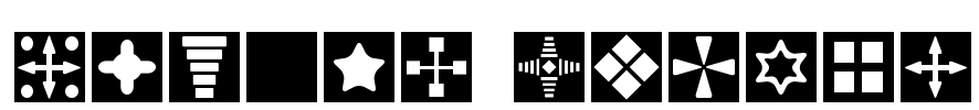 Square Things Font Image