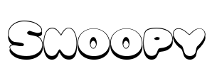 Snoopy Font Image