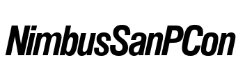 NimbusSanPCon Font Image
