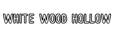 White wood Hollow Font Image