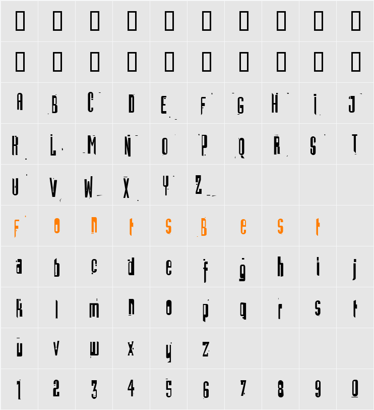JI-Sanger Character Map