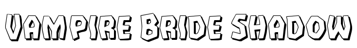 Vampire Bride Shadow Font Image