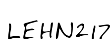 LEHN217 Font Image